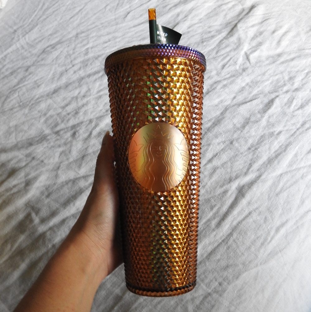 Starbucks 50th Anniversary Golden Studded Tumbler